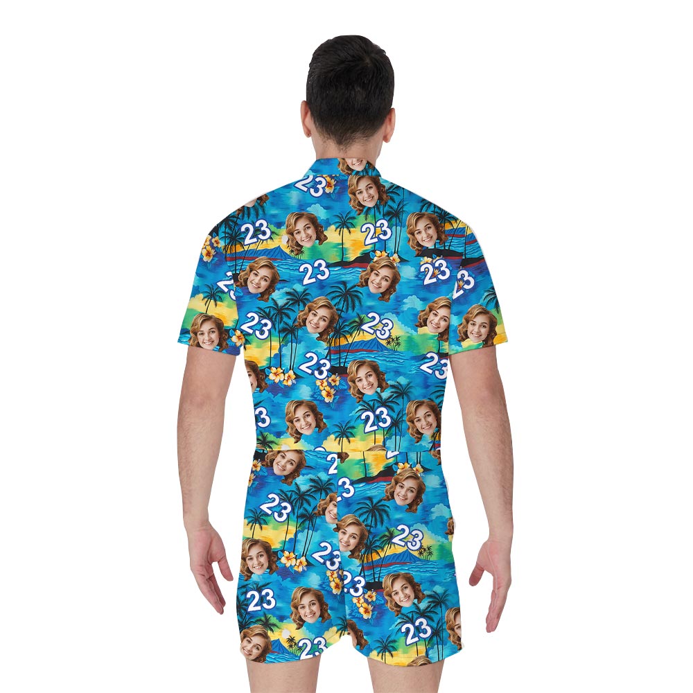Personalized Happy Birthday Beach Romper For Men