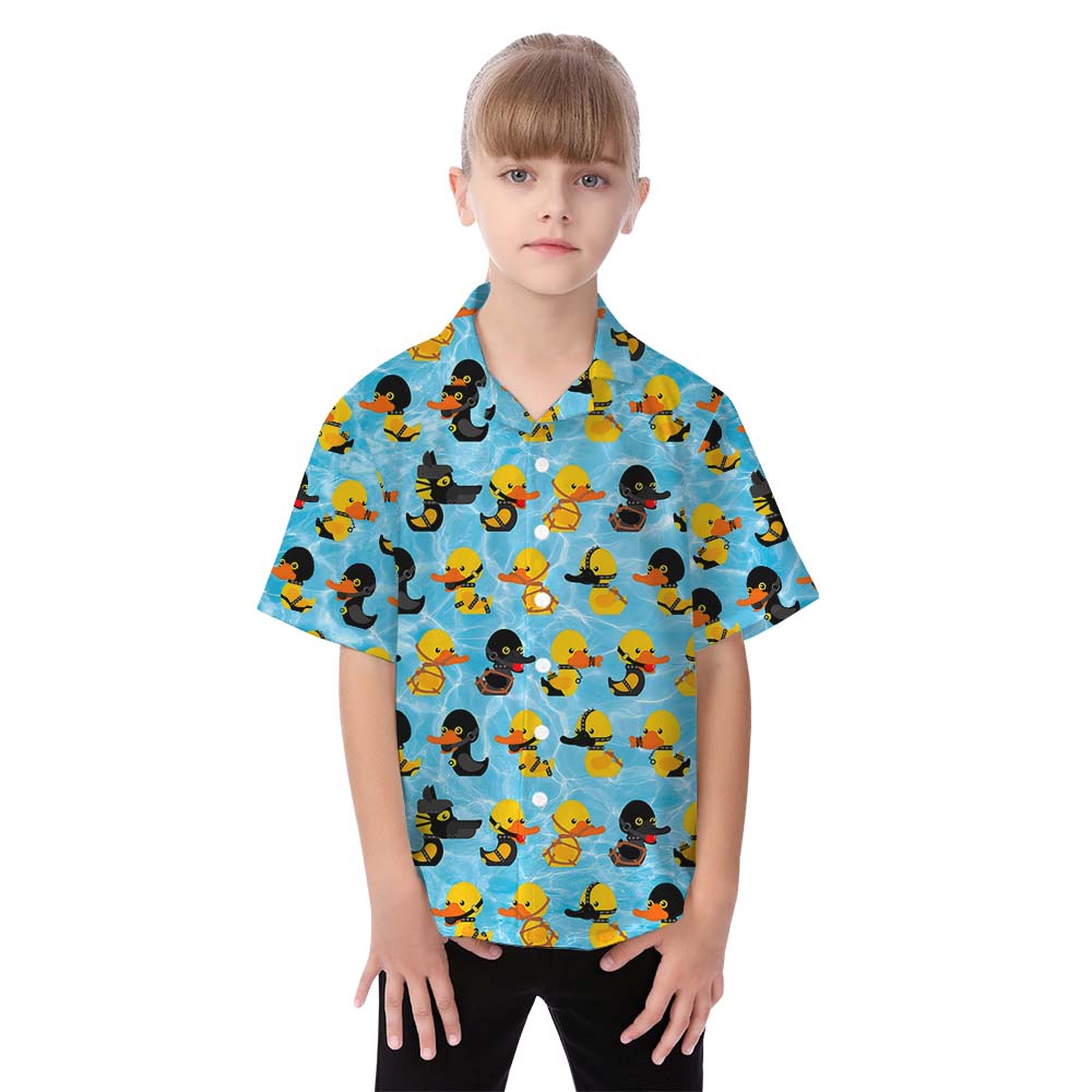 Unique Rubber Ducky Matching Family Hawaiian Shirts