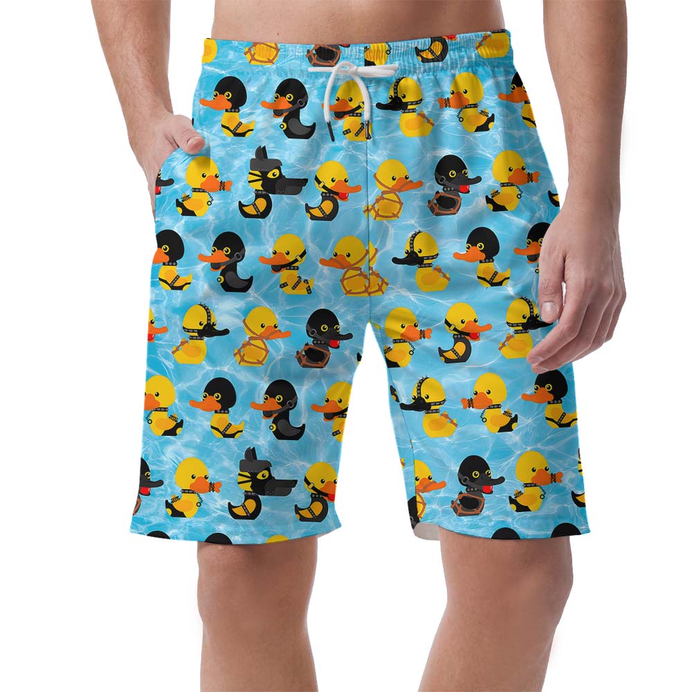 Funny Rubber Ducky Men's Hawaiian Shorts - variant image 1
