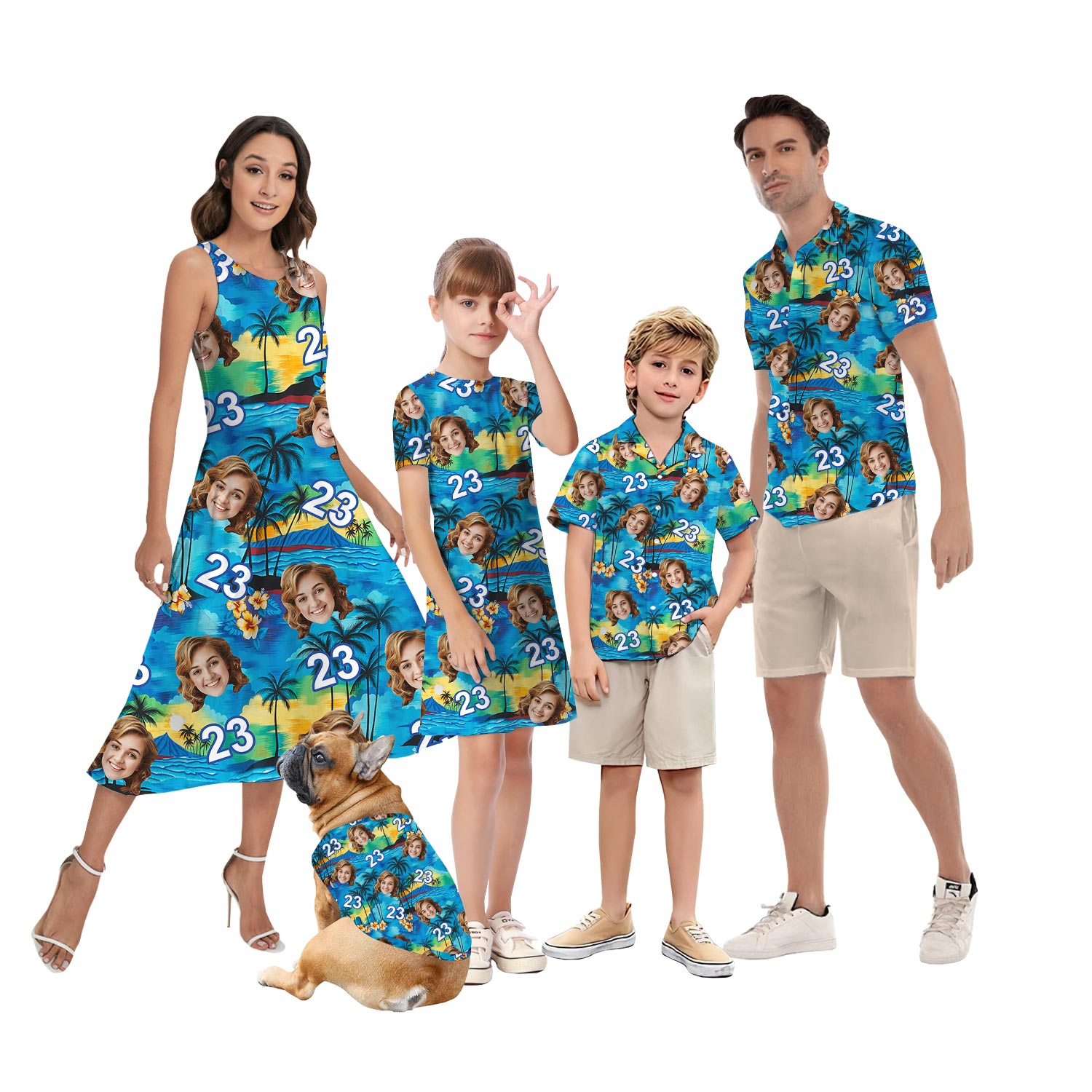 Custom Birthday Hawaiian Outfits Matching Shirt And Dress - variant image 1