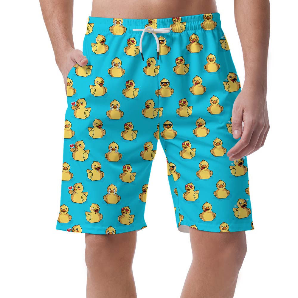 Duck Lover Men's Hawaiian Beach Shorts - variant image 1