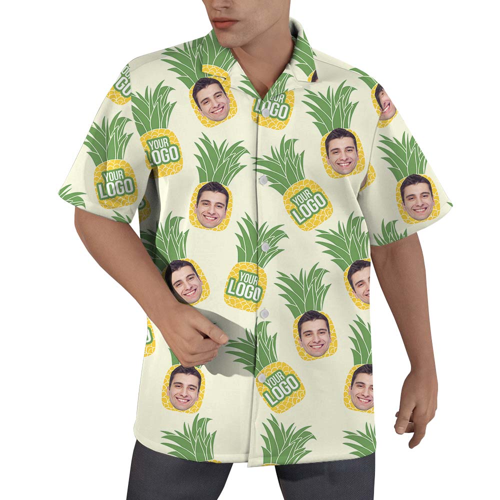 Pineapple Custom Face Hawaiian Shirt Men - variant image 1