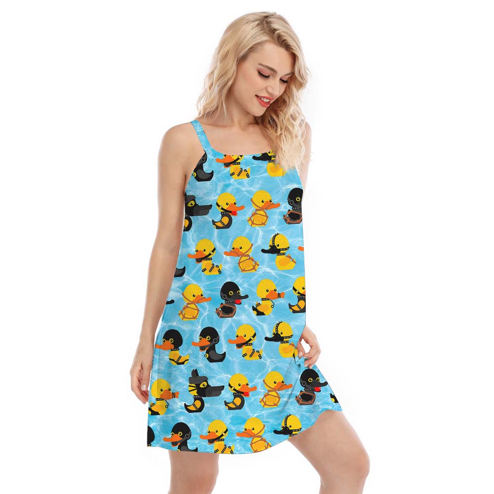 Blue Rubber Ducky Cami Dress