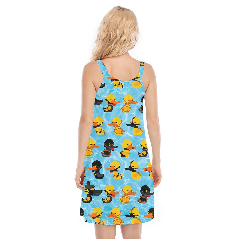 Blue Rubber Ducky Cami Dress
