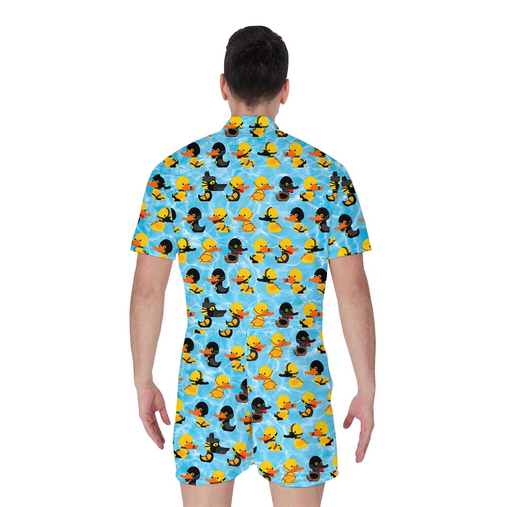 Funny Ducky Blue Romper For Men