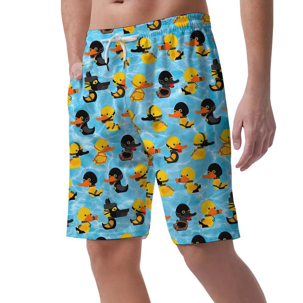 Funny Rubber Ducky Men's Hawaiian Shorts