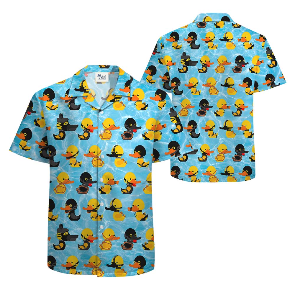 Rubber Ducky Funny Men's Hawaiian Shirt