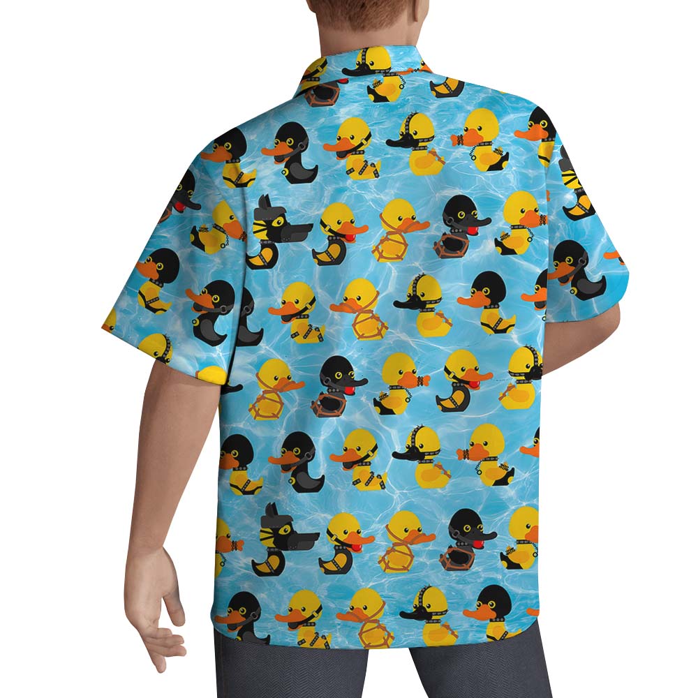 Rubber Ducky Funny Men's Hawaiian Shirt