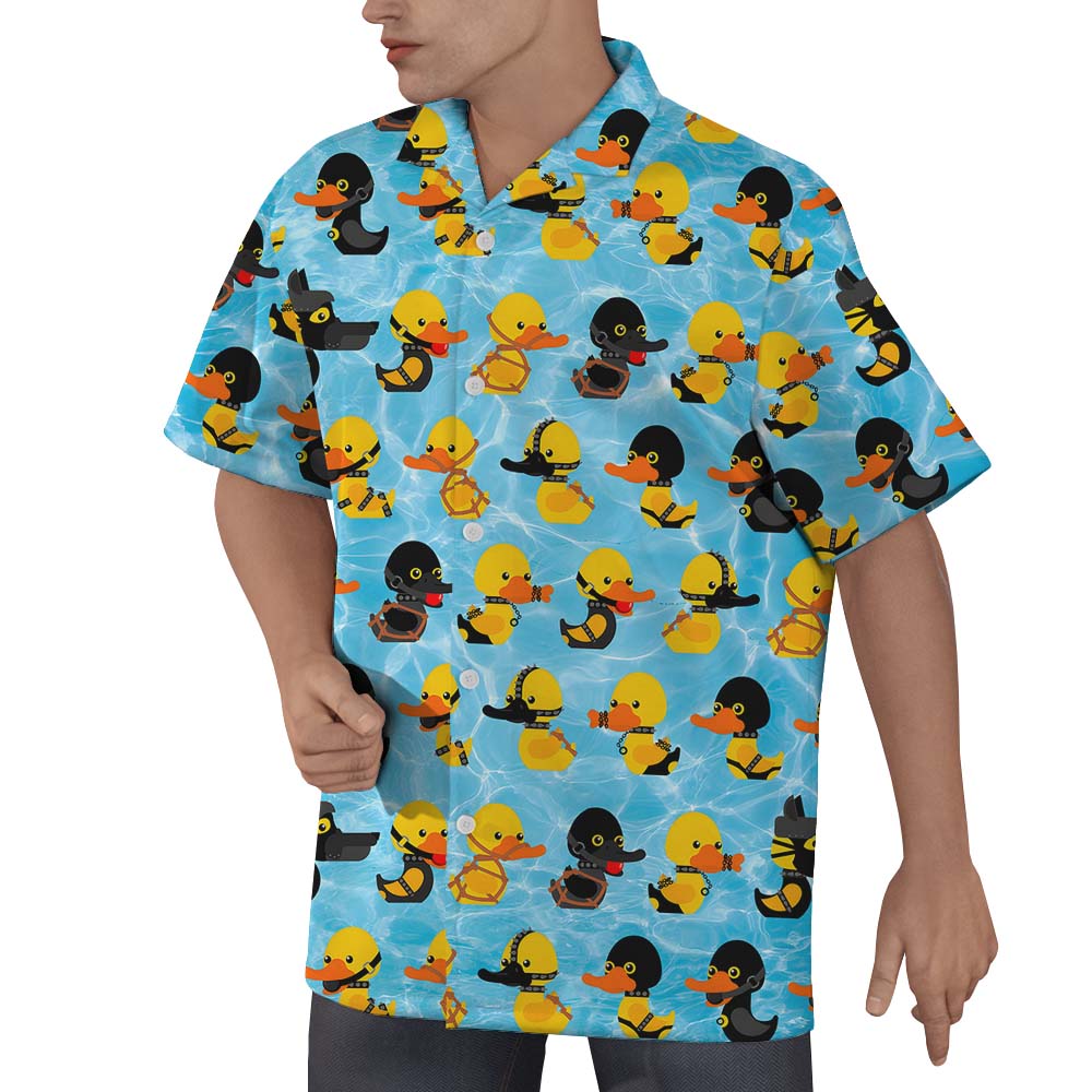 Rubber Ducky Funny Men's Hawaiian Shirt