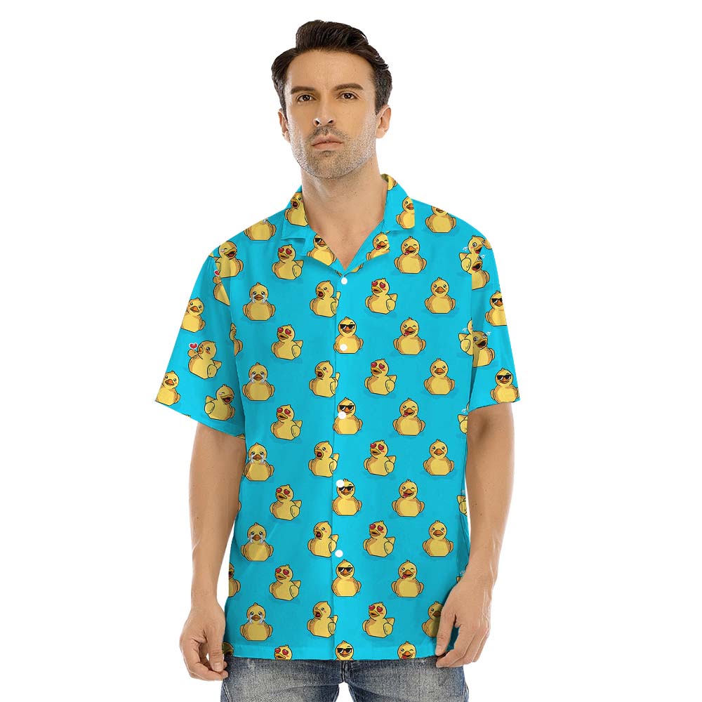 Rubber Duck Blue Matching Family Hawaiian Outfits