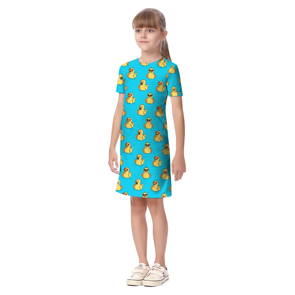Rubber Duck Blue Matching Family Hawaiian Outfits