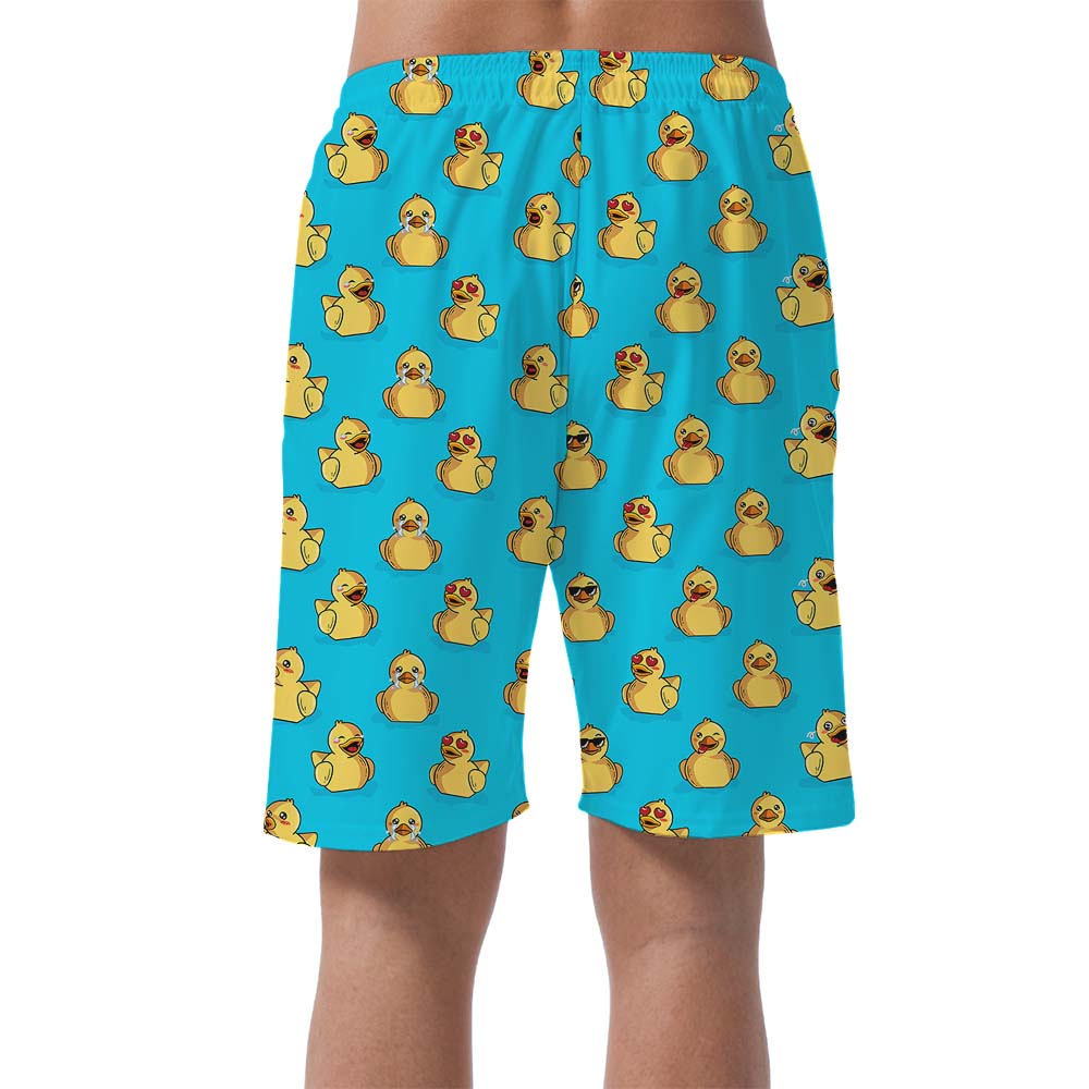 Duck Lover Men's Hawaiian Beach Shorts