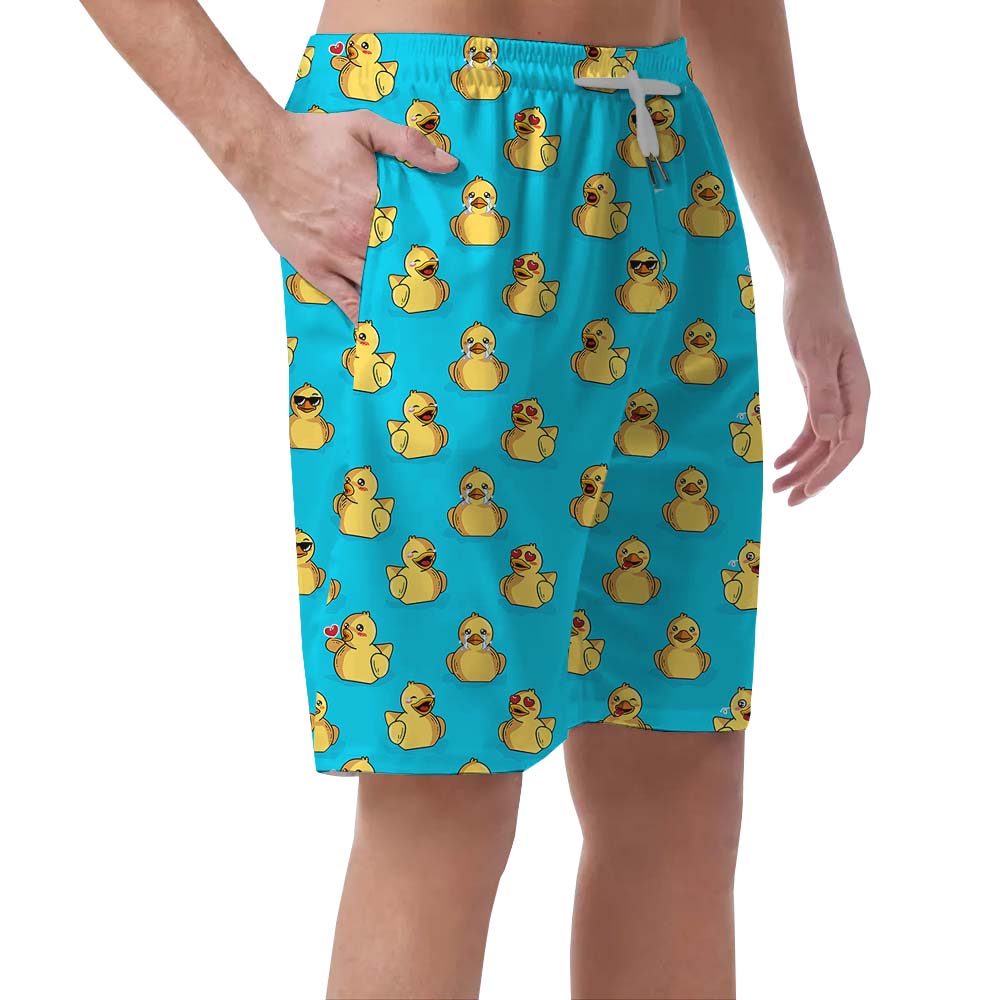 Duck Lover Men's Hawaiian Beach Shorts