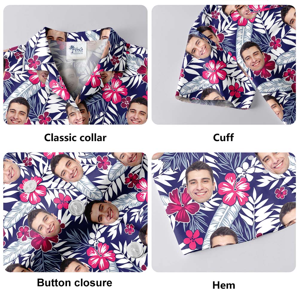 Custom Face Hawaiian Tropical Shirt Men