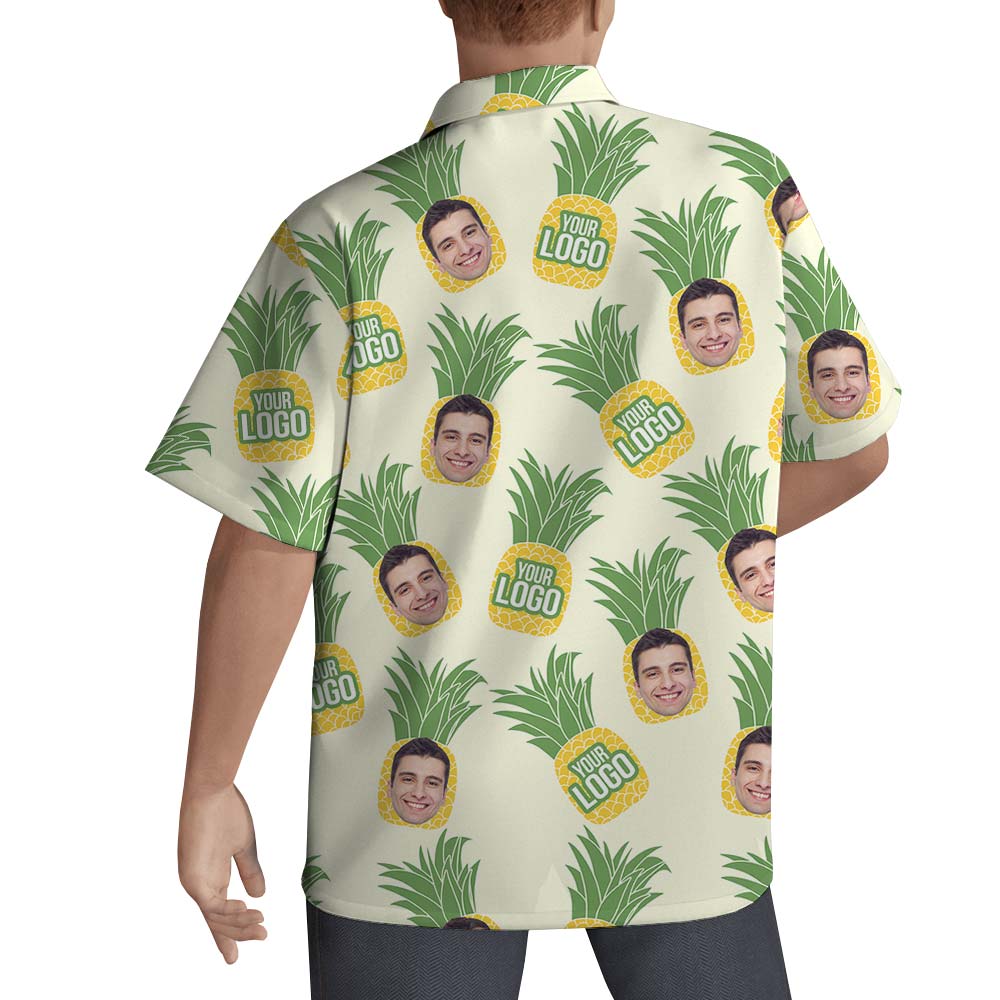 Pineapple Custom Face Hawaiian Shirt Men