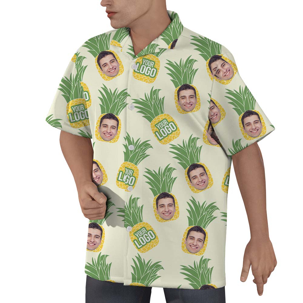 Pineapple Custom Face Hawaiian Shirt Men