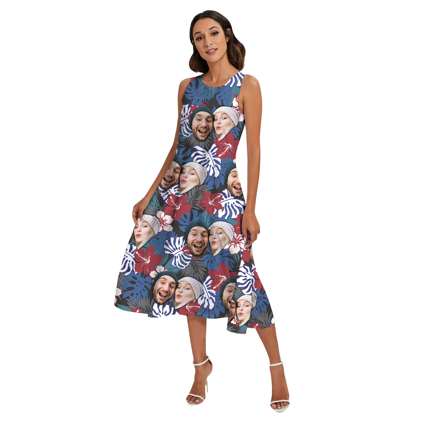 Personalized Matching Hawaiian Shirt Outfits With Couple Face