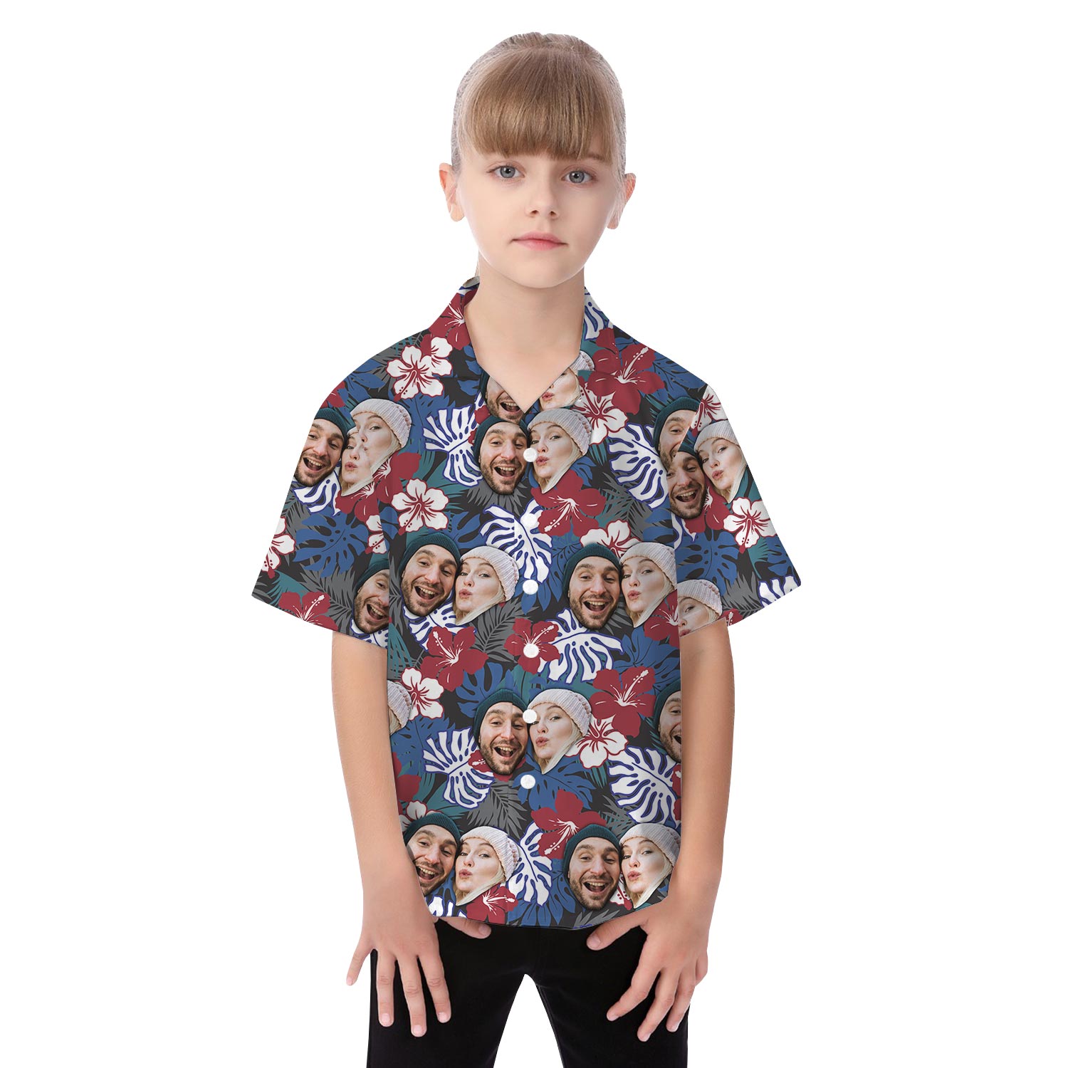 Personalized Matching Hawaiian Shirt Outfits With Couple Face