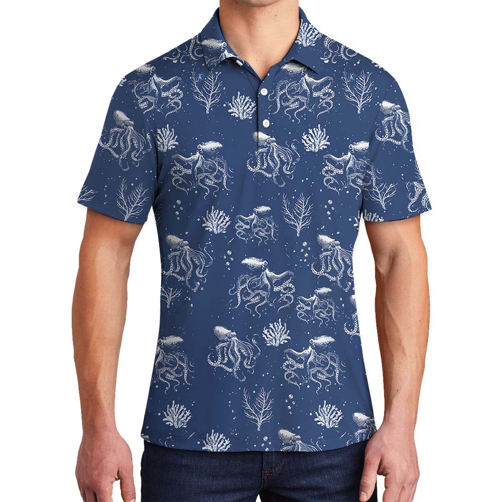 Octopus Men's Golf Polo Shirts - variant image 1