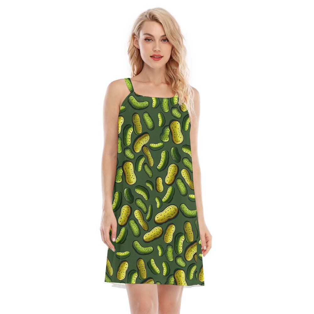 Women's Cami Dress Pickle Green Print - variant image 1