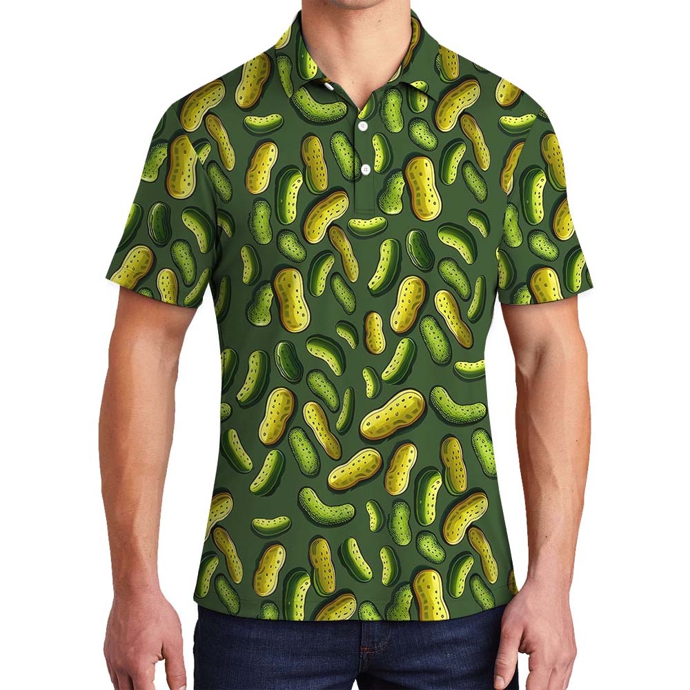 Pickle Green Men's Collared Shirt - variant image 1