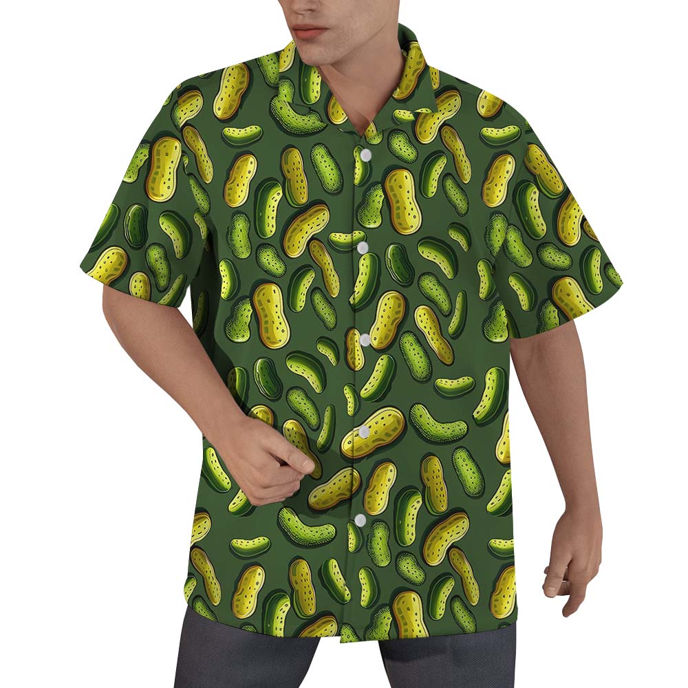 Pickle Short Sleeve Hawaiian Shirt For Men - variant image 1