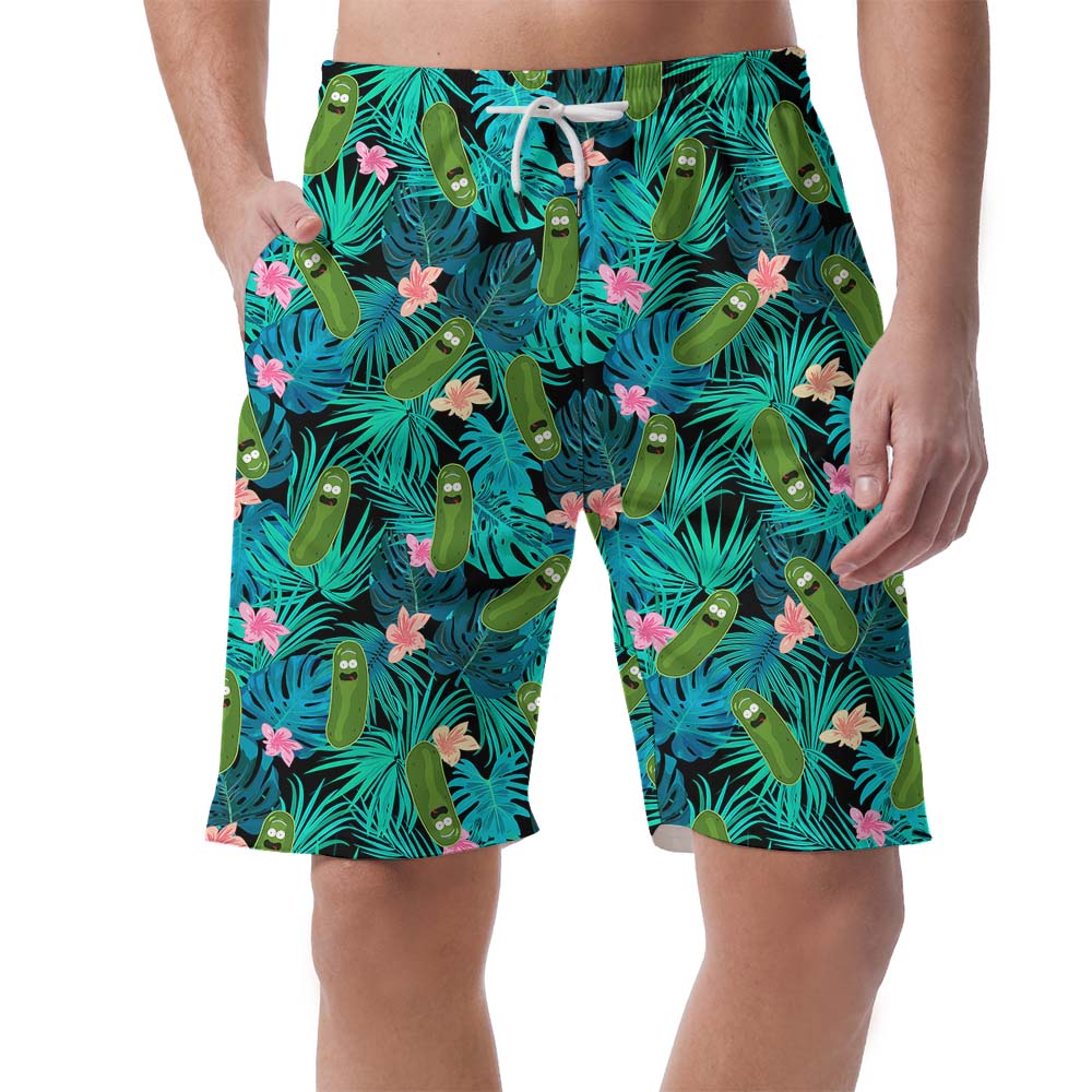 Pickle Tropical Funny Men's Swimming Trunks - variant image 1