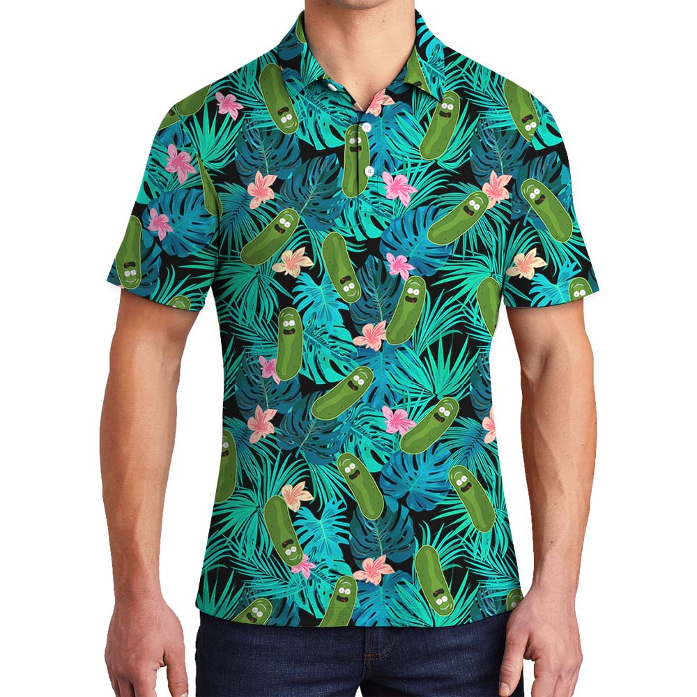 Pickle Tropical Men's Polo Shirt - variant image 1