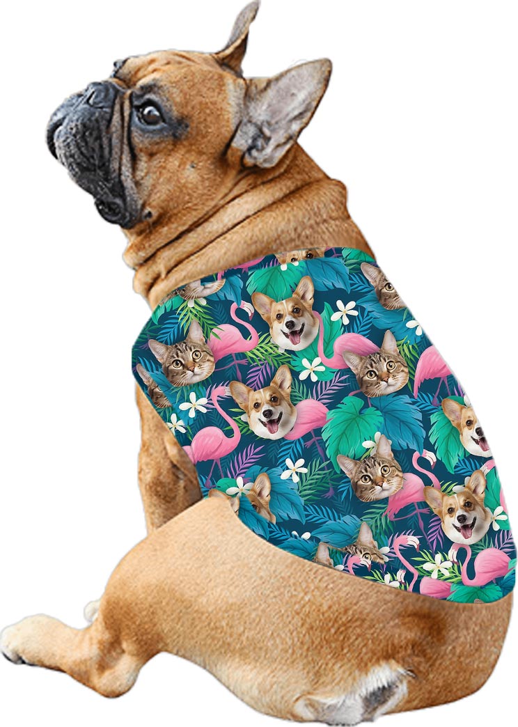 Custom Matching Flamingo Hawaiian Outfits With Your Face