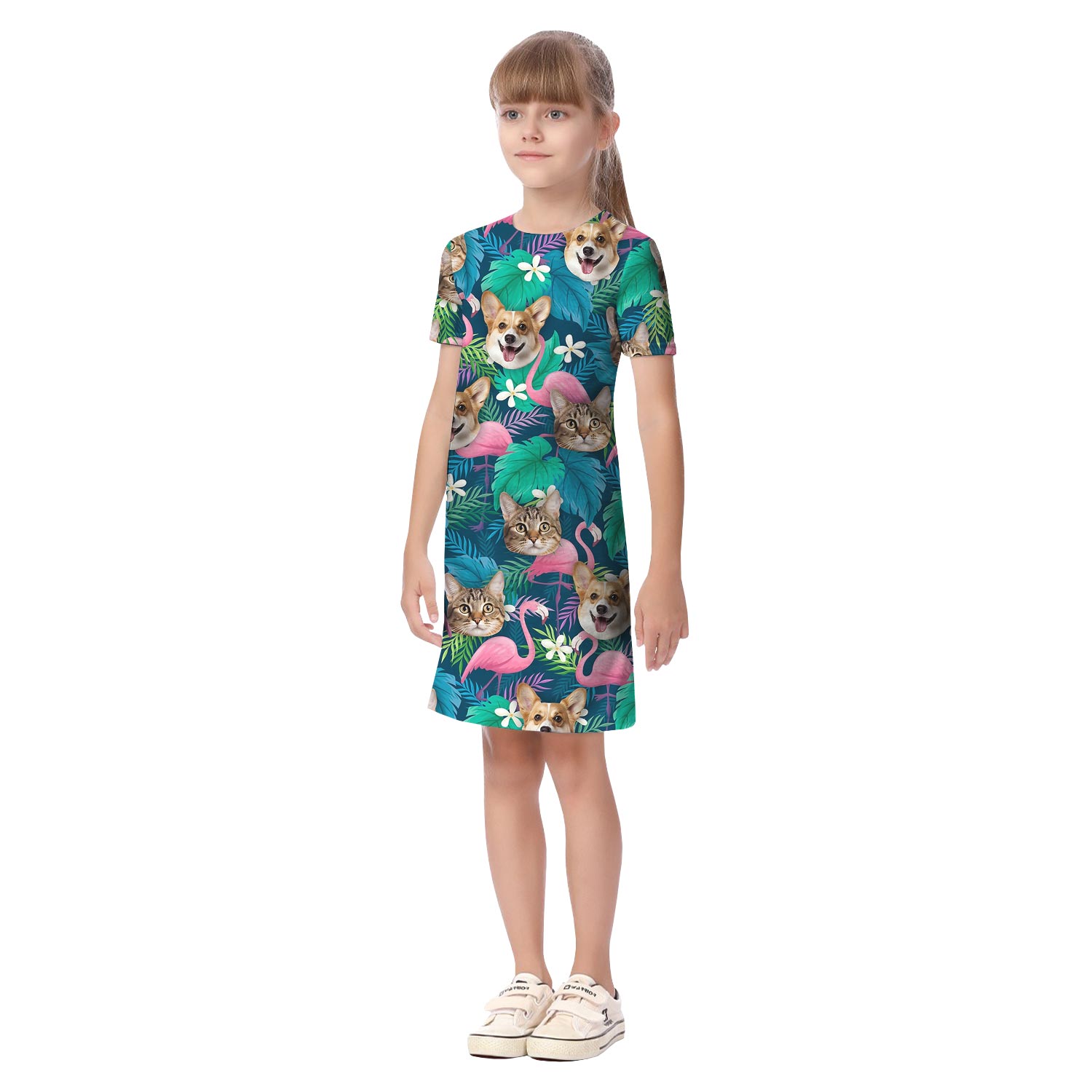 Custom Matching Flamingo Hawaiian Outfits With Your Face
