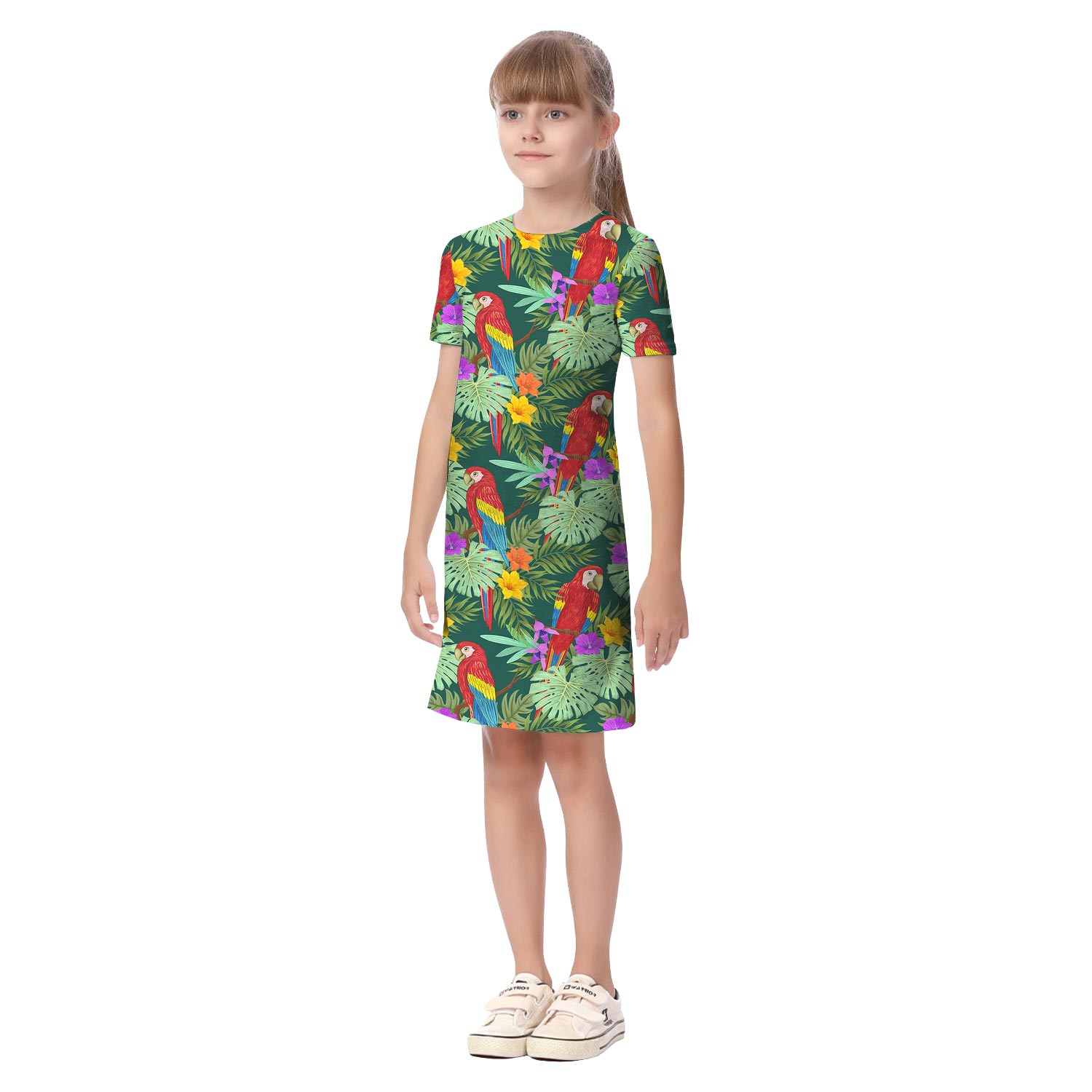 Tropical Parrots Hawaiian Matching Set for Family