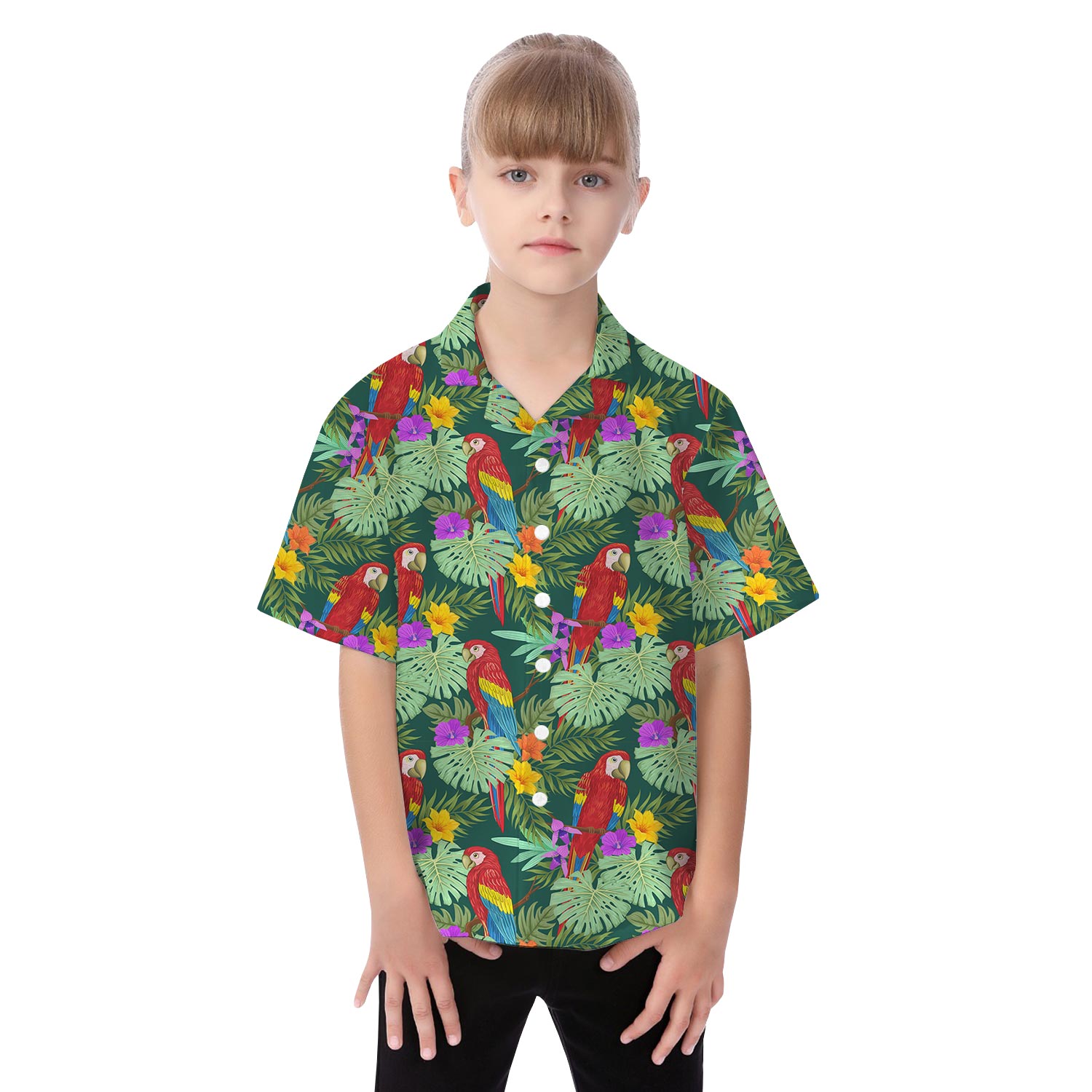 Tropical Parrots Hawaiian Matching Set for Family