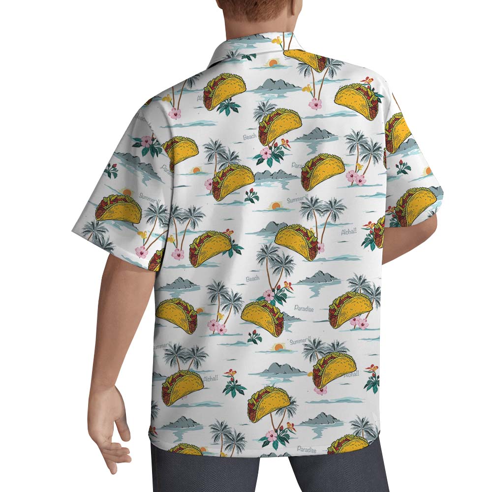 Taco Palm Tree Men's Hawaiian Shirts