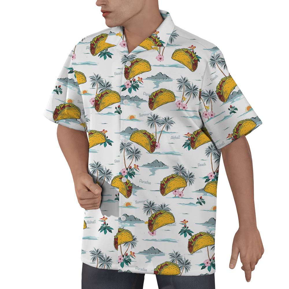 Taco Palm Tree Men's Hawaiian Shirts