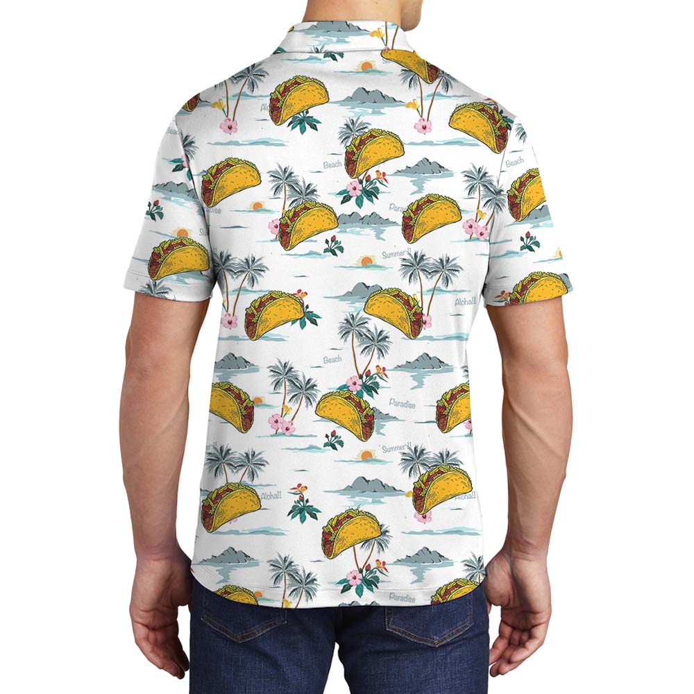 Unique Taco Men's Collared Golf Shirt