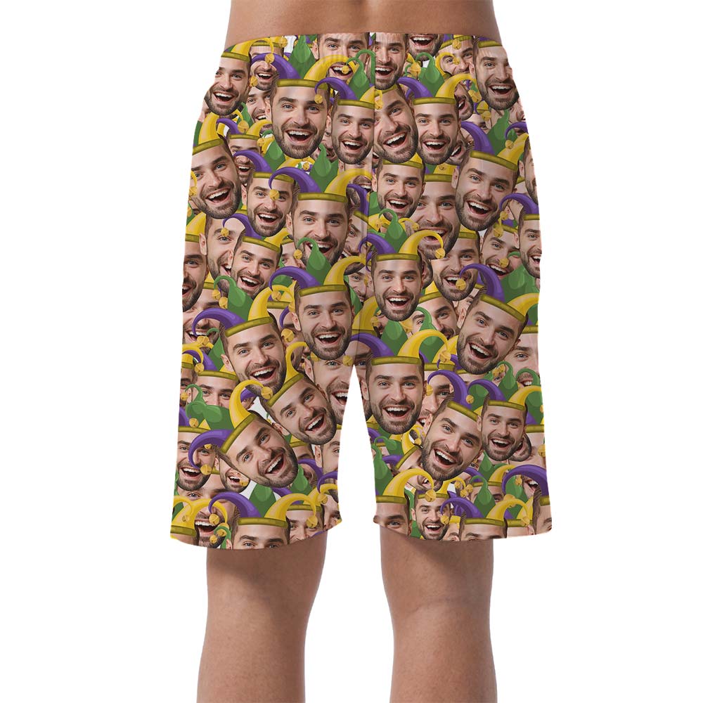 Festive Hawaiian Custom Face Shorts Men