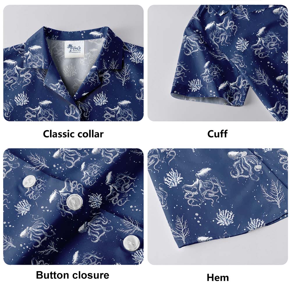 Octopus Hawaiian Shirt For Men