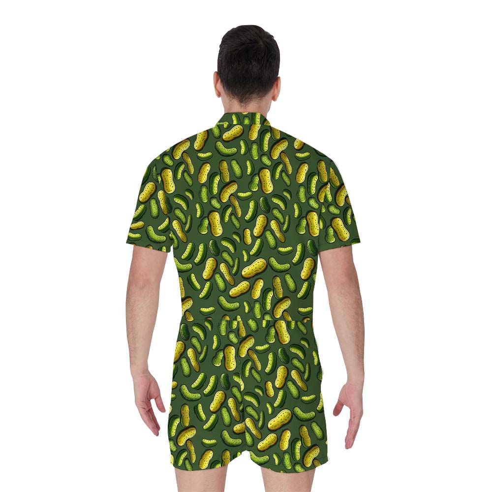 Pickle Green Hawaiian Romper For Men