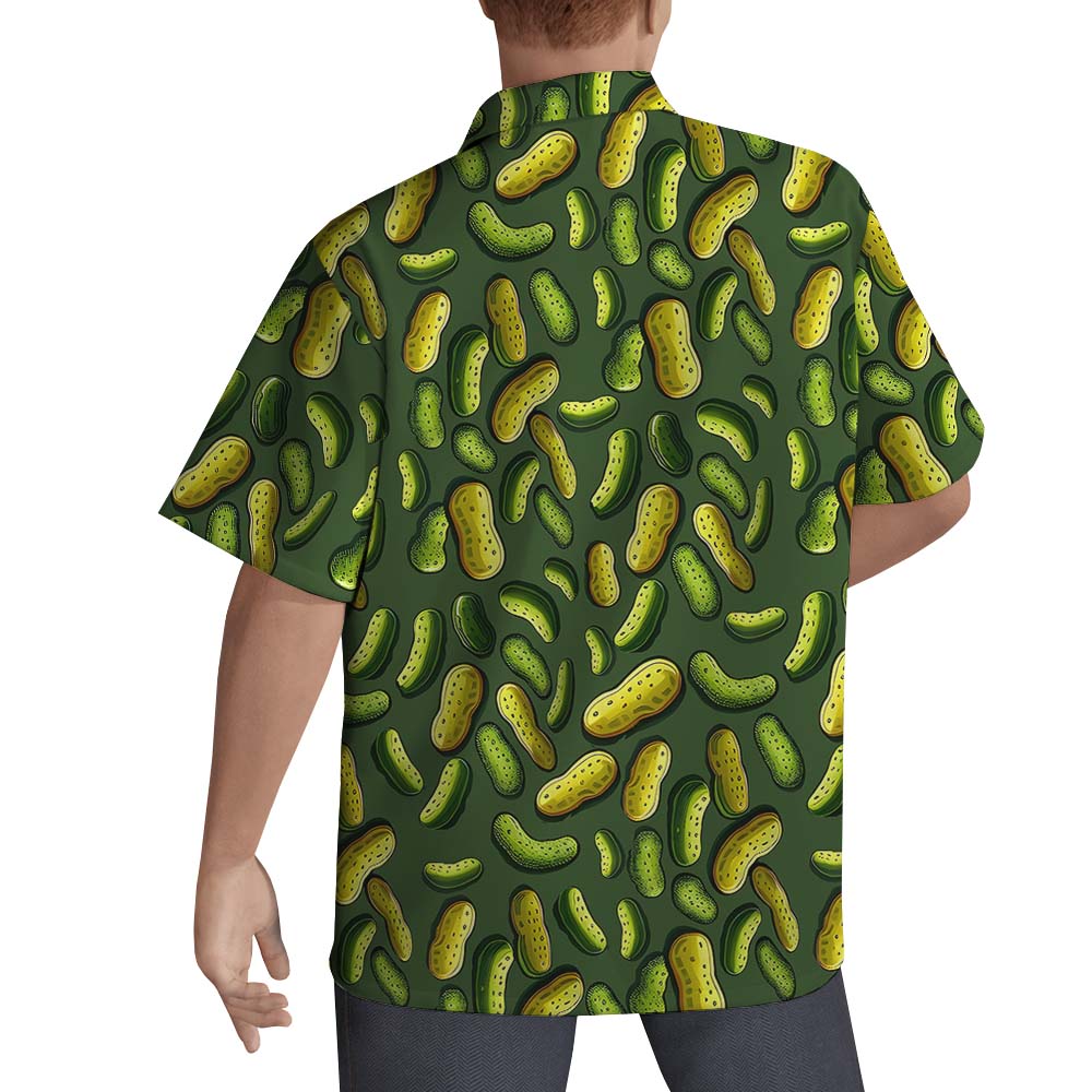 Pickle Short Sleeve Hawaiian Shirt For Men