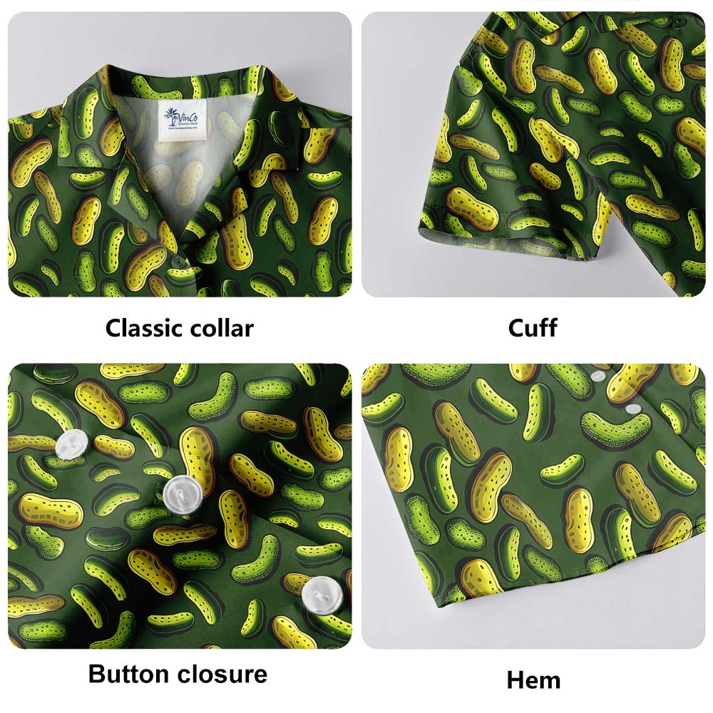 Pickle Short Sleeve Hawaiian Shirt For Men