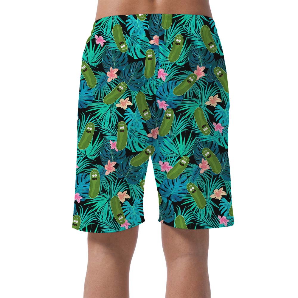 Pickle Tropical Funny Men's Swimming Trunks