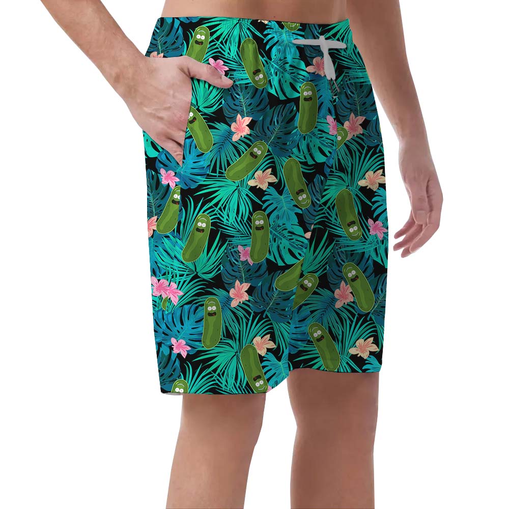 Pickle Tropical Funny Men's Swimming Trunks