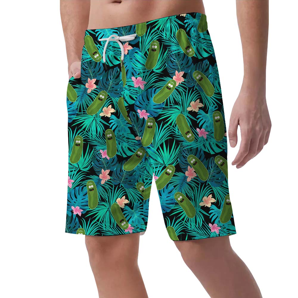 Pickle Tropical Funny Men's Swimming Trunks