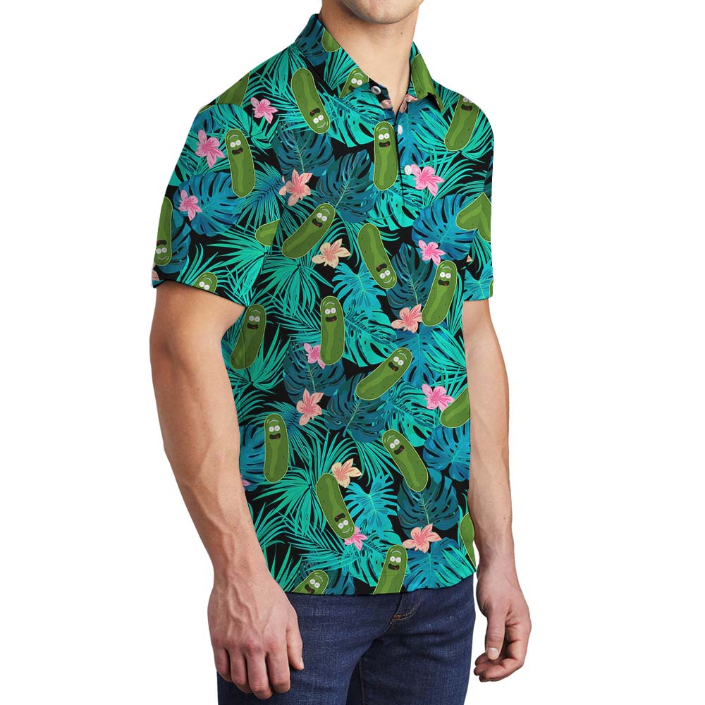 Pickle Tropical Men's Polo Shirt