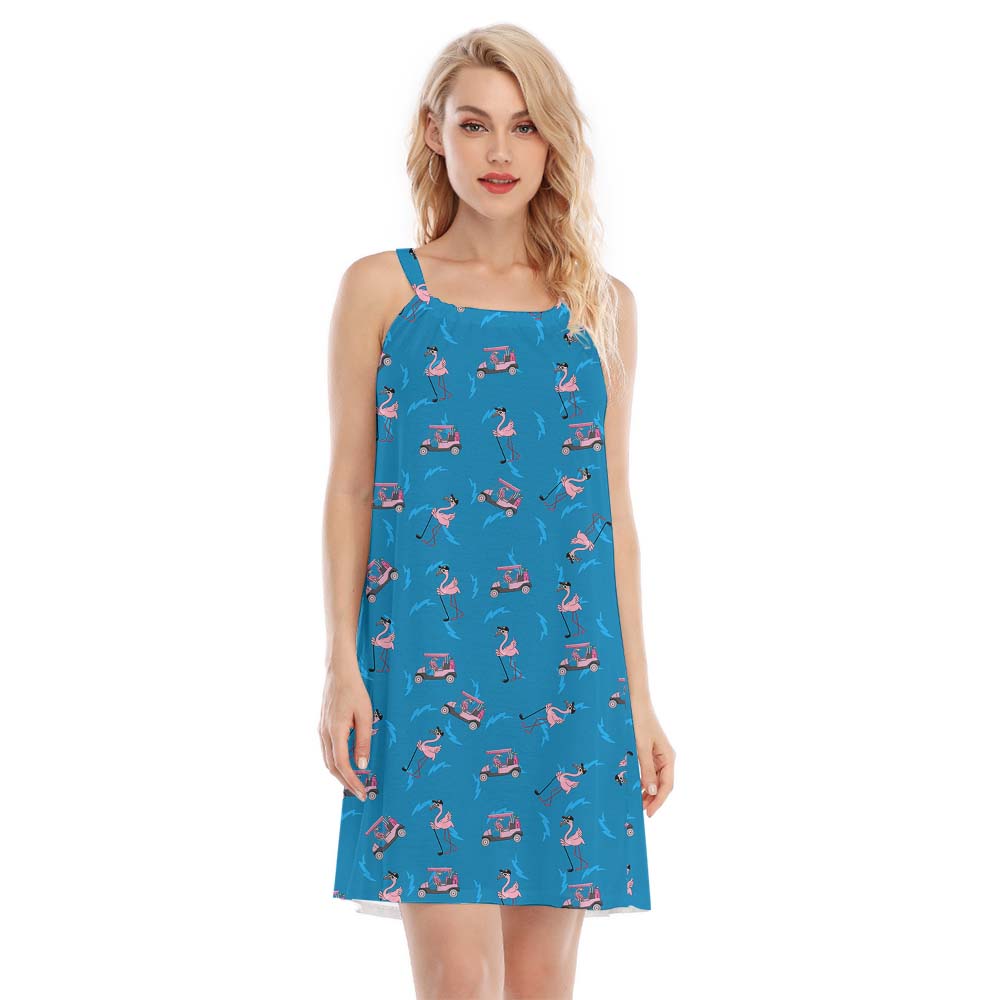 Blue Golf Flamingo Women's Cami Dress - variant image 1