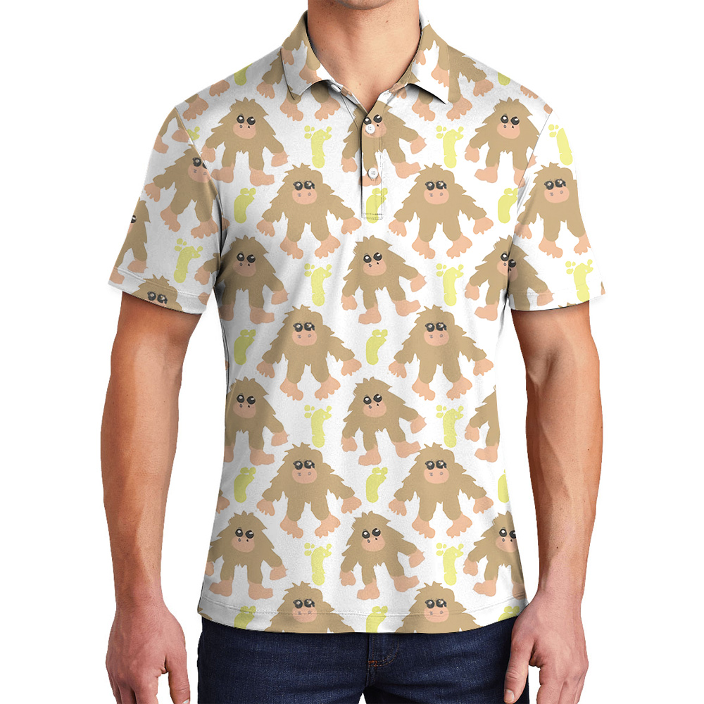 Funny Sasquatch Polo Golf Shirt For Men - variant image 1