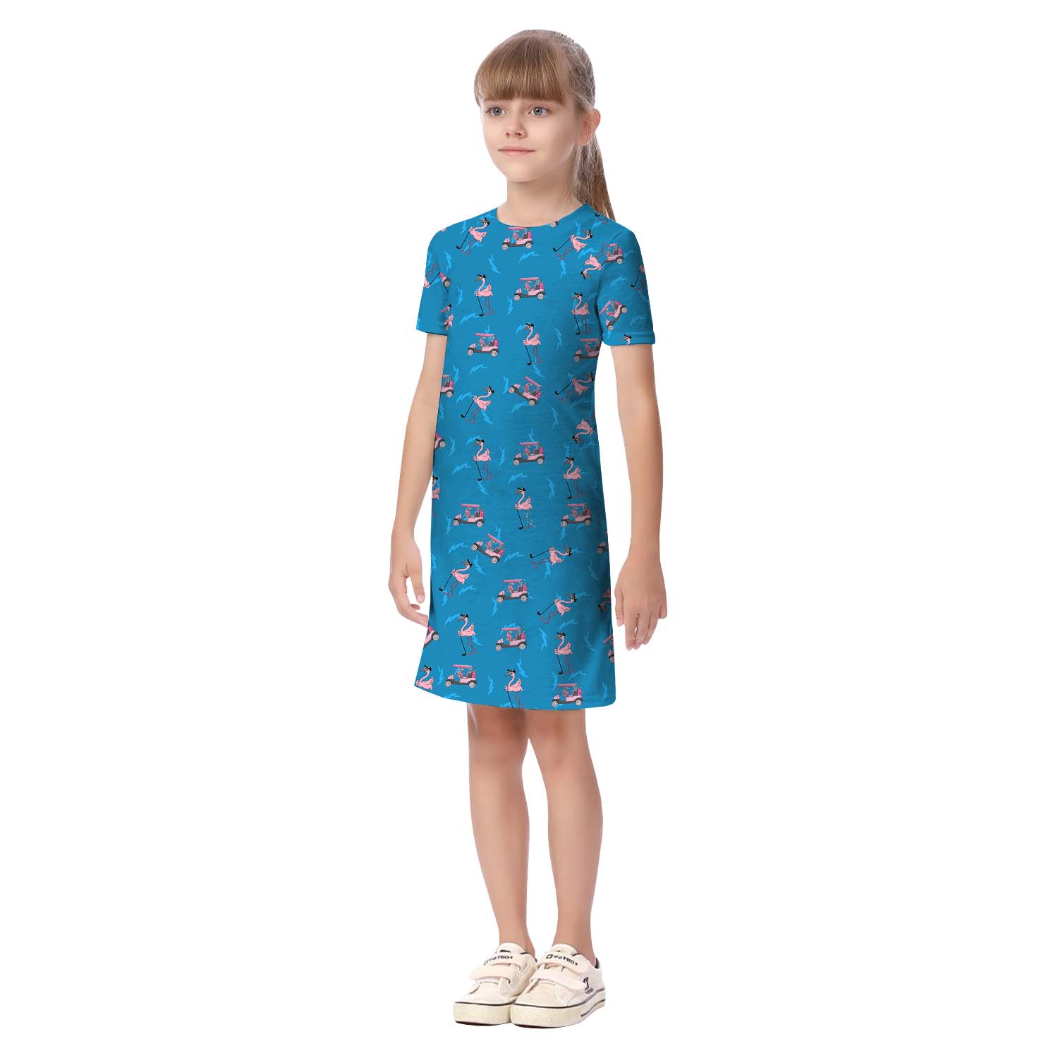 Flamingo Golf Matching Family Hawaiian Outfits