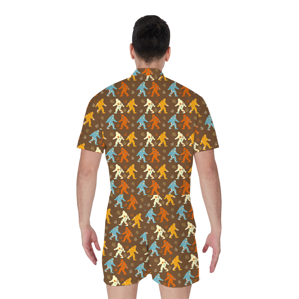 Vintage Sasquatch Men's Aloha Romper