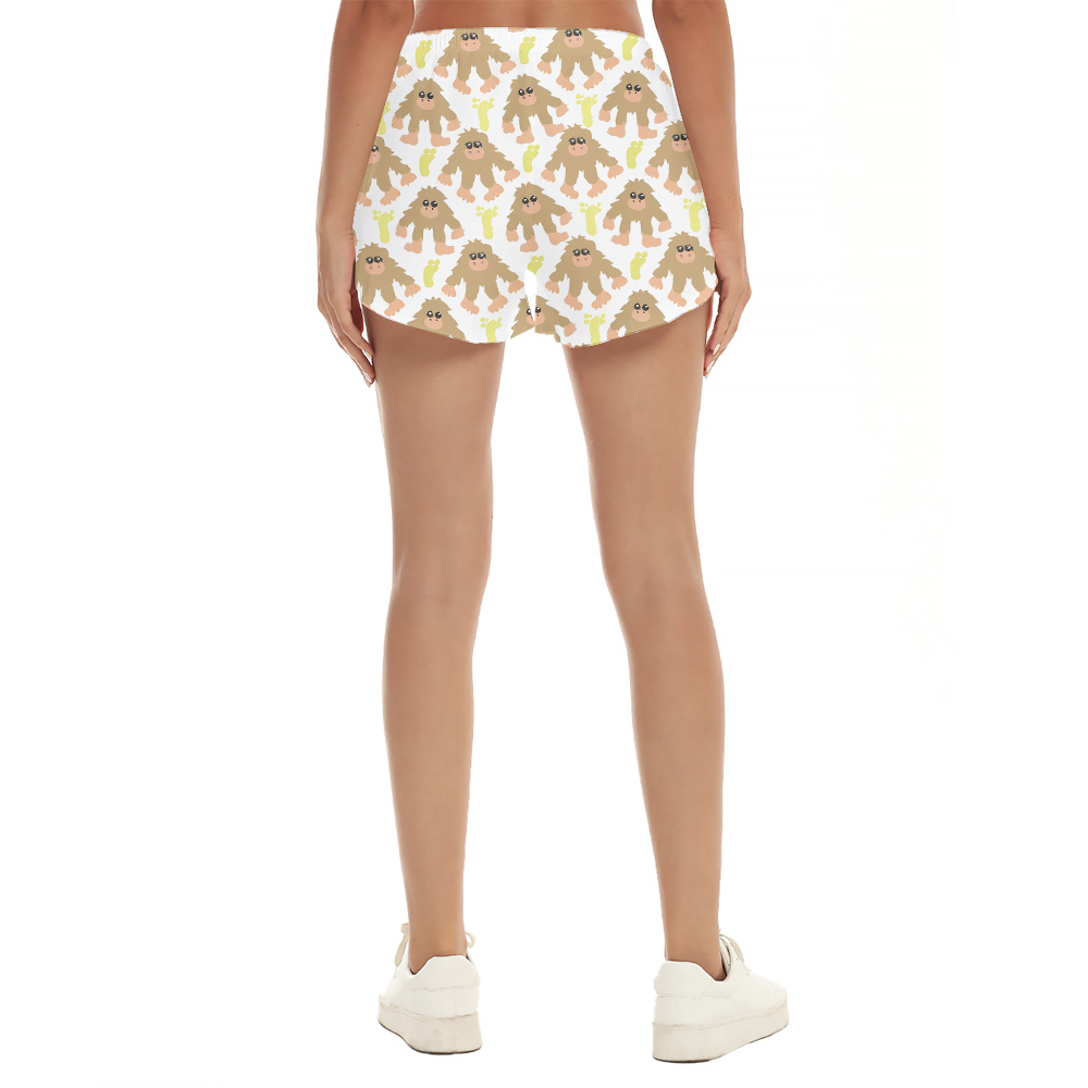 Cute Sasquatch Women's Aloha Beach Shorts