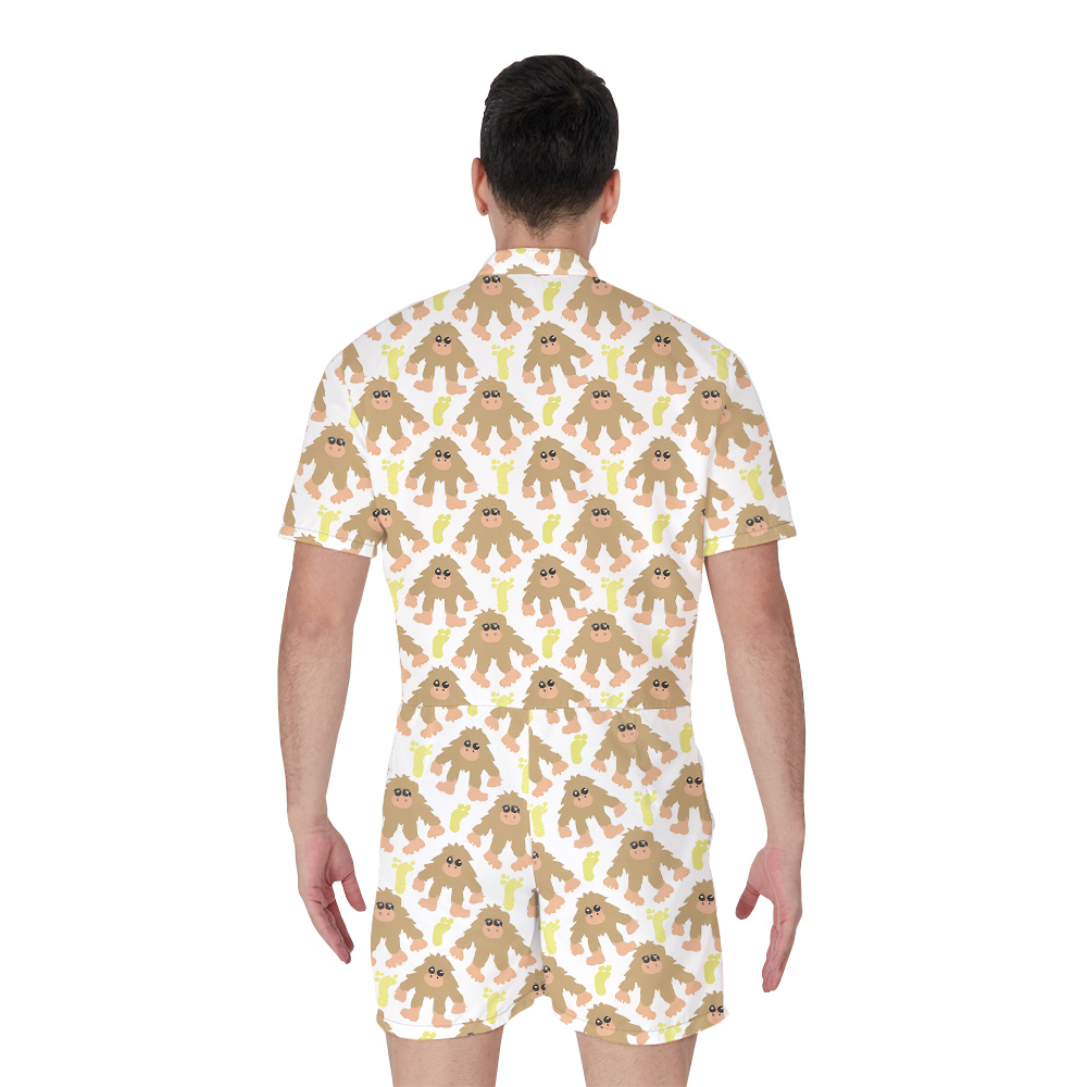 Funny Sasquatch Men's Hawaiian Romper